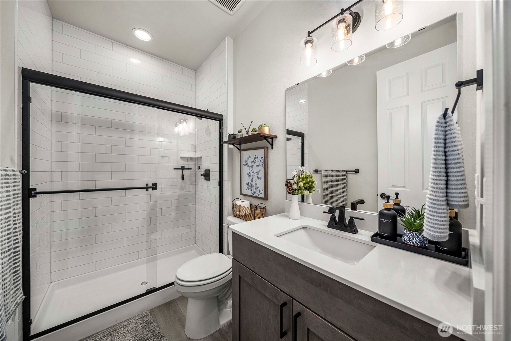 6209 Marymere Rd Port Orchard Southwest Port Orchard, WA 98367 - Photo 6 of 34 a bathroom with a sink toilet and shower
