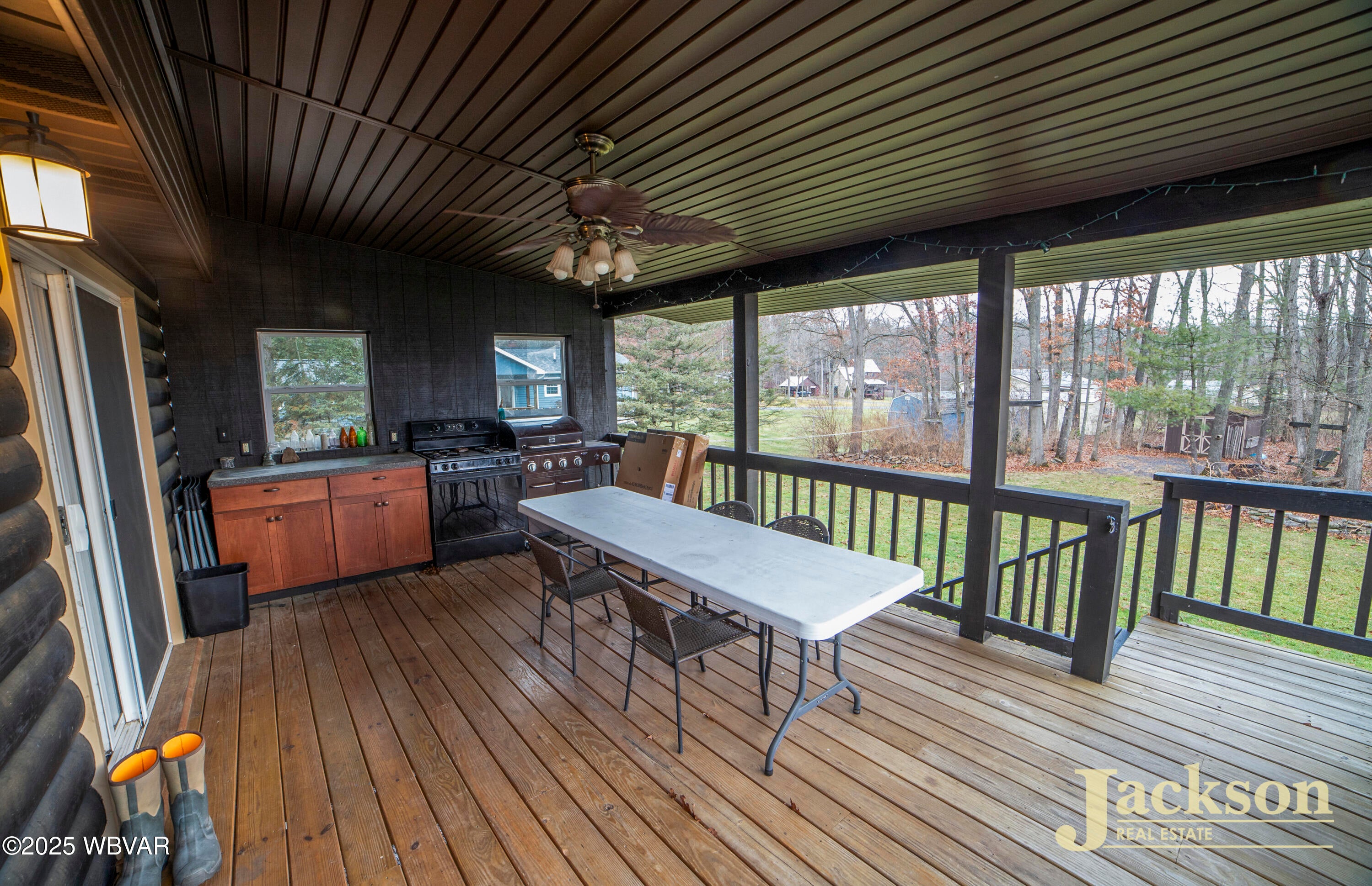 40 Long Road Jersey Shore, PA 17740 - Photo 12 of 22 Outdoor cooking setup on the back deck, stove stays.