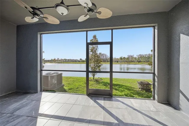 a view of porch with seating space