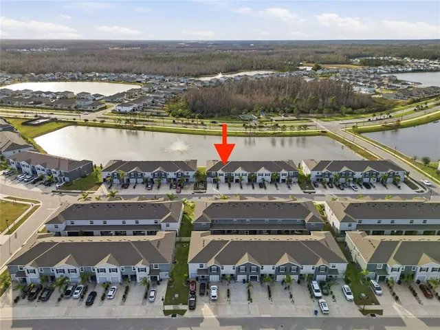 a view of a city with an ocean view