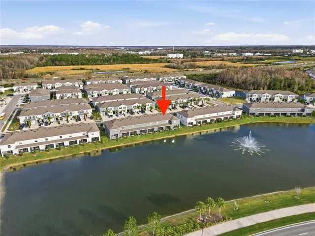 a view of a city with an ocean