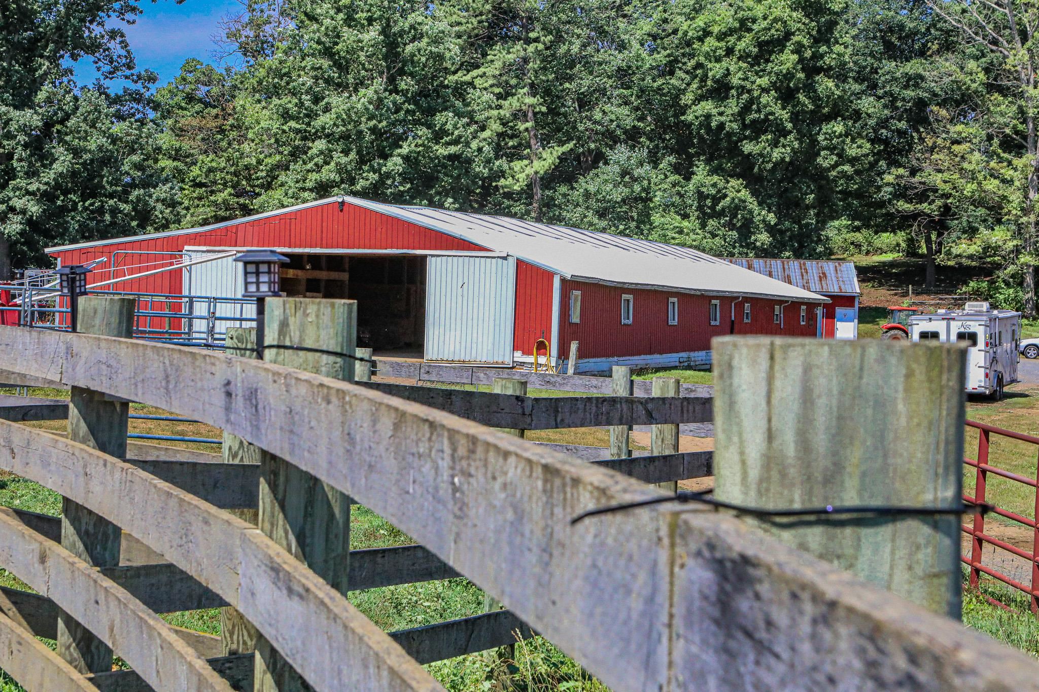 435 Lofton Road Raphine, VA 24472 - Photo 35 of 65 a balcony with tall trees in front of it