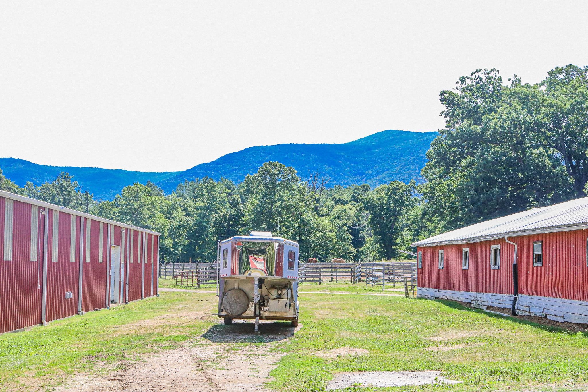 435 Lofton Road Raphine, VA 24472 - Photo 40 of 65 a view of a backyard with table and chairs