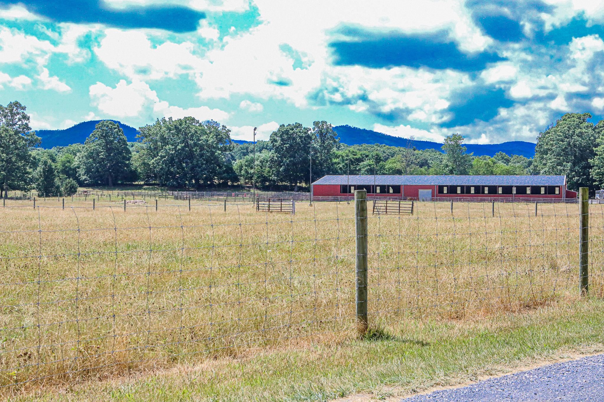 435 Lofton Road Raphine, VA 24472 - Photo 56 of 65 a view of a swimming pool with an outdoor seating and a yard