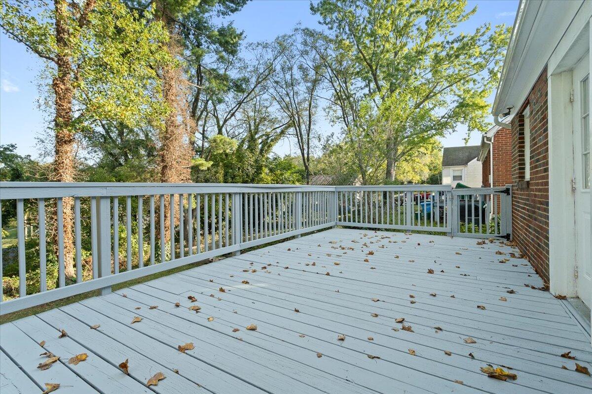 2617 Radford Road Northeast Roanoke, VA 24012 - Photo 8 of 25 a view of wooden deck with a large trees