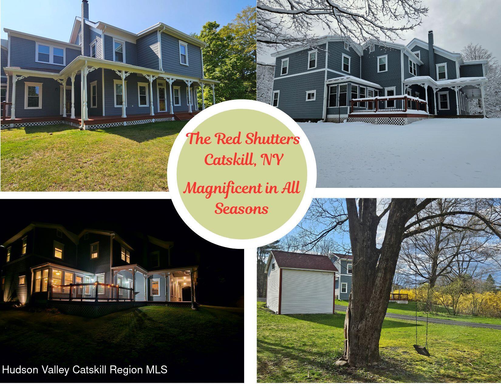 463 County Rt 46 Catskill, NY 12414 - Photo 7 of 44 a view of a back yard of the house with a swimming pool and outdoor seating