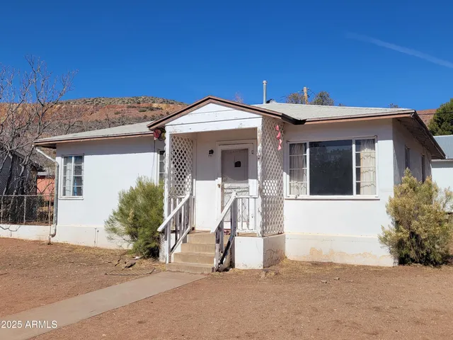 a view of a house with a patio