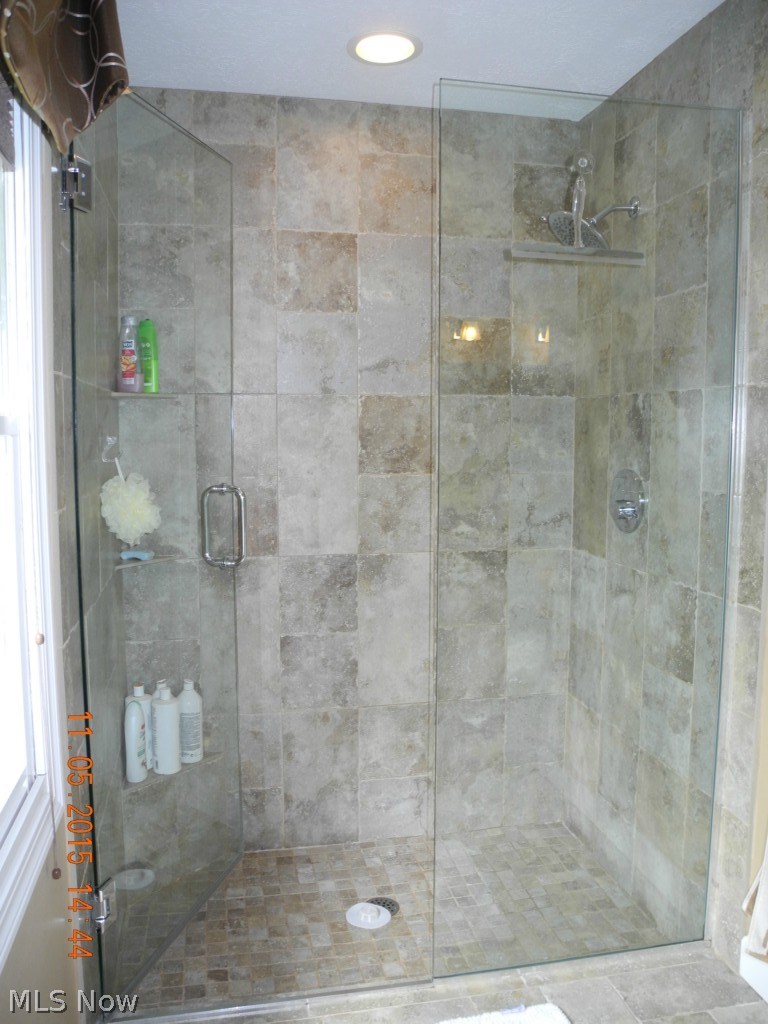 1233 Spring Valley Avenue Northwest Canton, OH 44708 - Photo 19 of 25 FULL GLASS DOOR ON THIS WALK IN SHOWER. NICE!