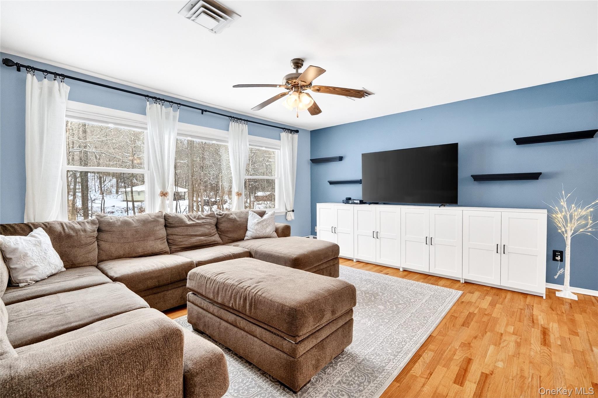 125 Cedar Flats Road Stony Point, NY 10980 - Photo 5 of 48 a living room with furniture and a flat screen tv