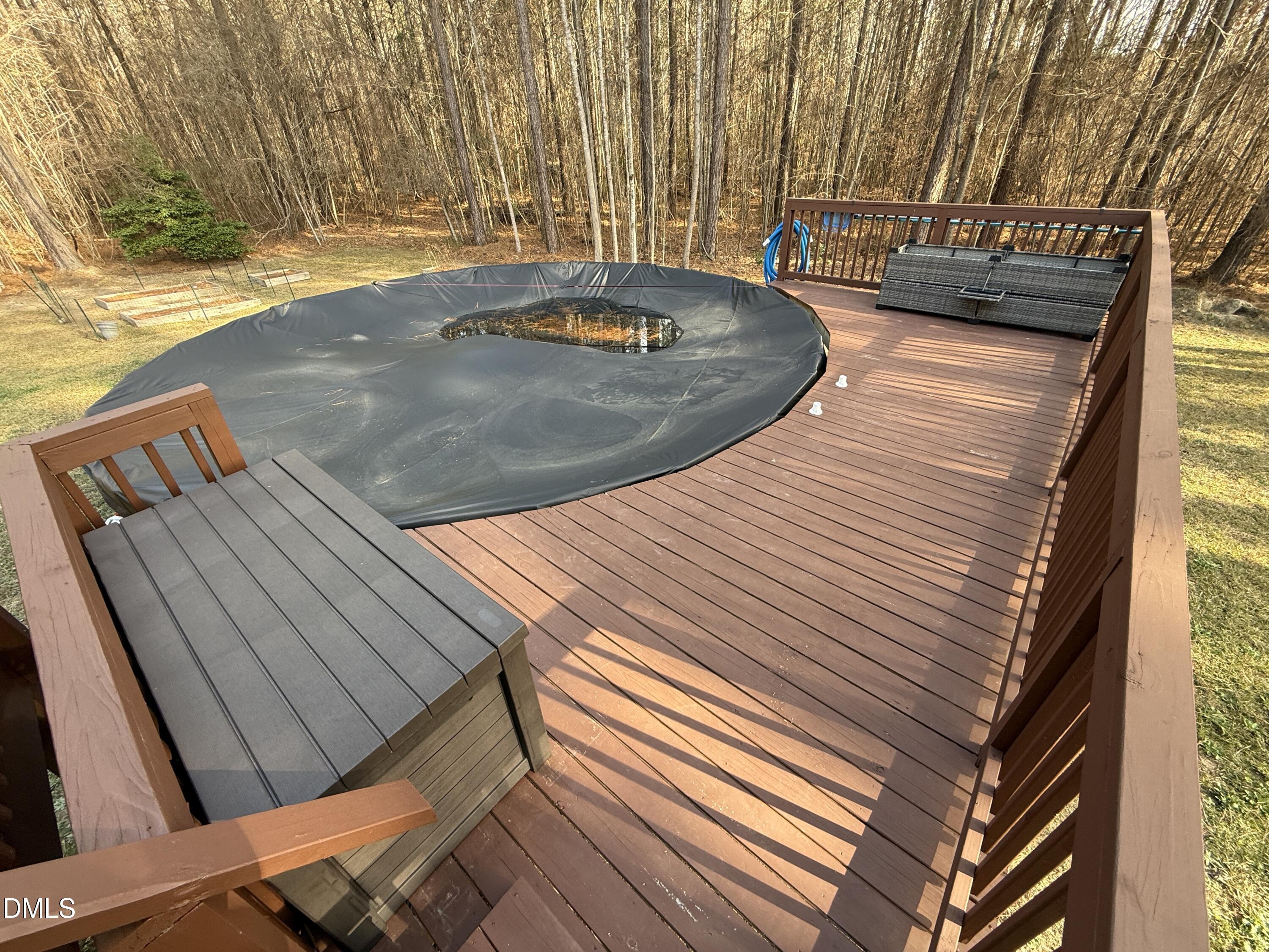 11242 Bissette Road Middlesex, NC 27557 - Photo 35 of 49 a view of outdoor space with deck and patio