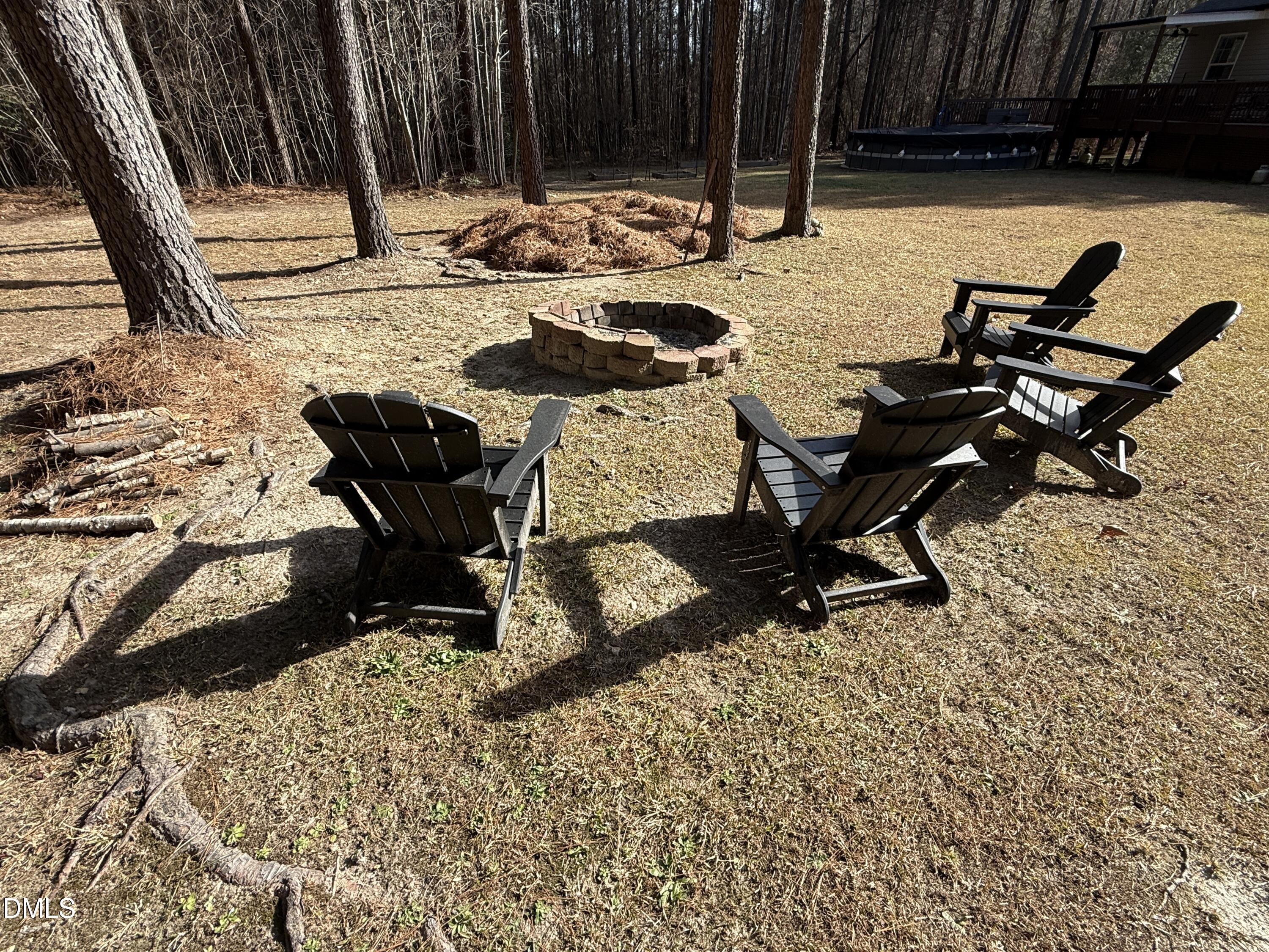 11242 Bissette Road Middlesex, NC 27557 - Photo 43 of 49 a view of a backyard with chairs