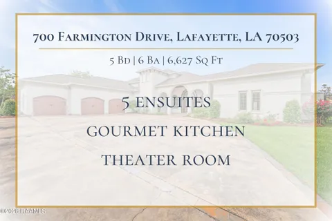 $980,000 | 700 Farmington Drive, Lafayette, LA 70503