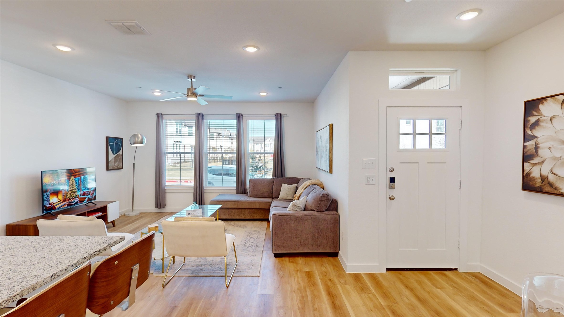 2906 ELLE Drive Grand Prairie, TX 75052 - Photo 11 of 47 a living room with furniture and a large window