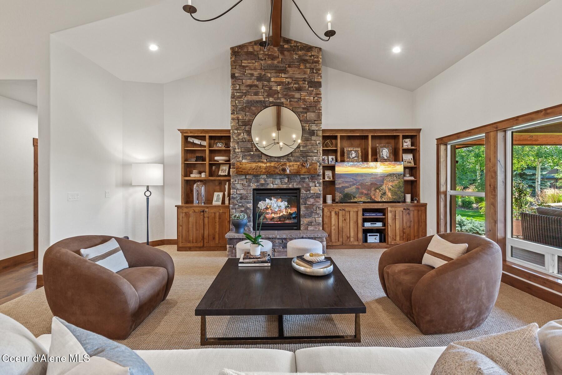 3674 East Basin Falls Road Hayden, ID 83835 - Photo 17 of 70 Hearth Wall Built-Ins