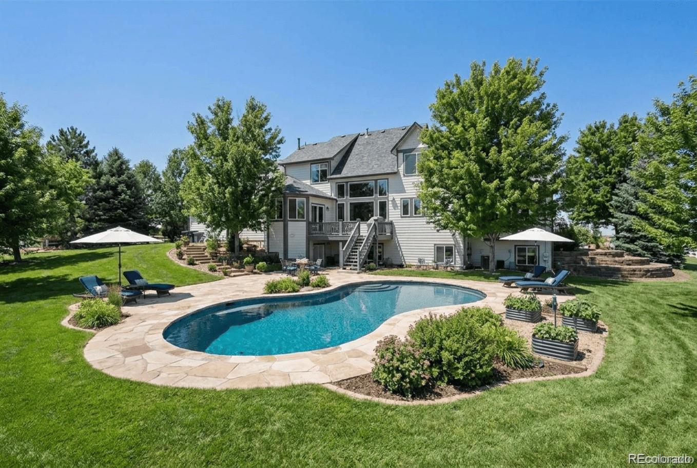 724 Imboden Road Watkins, CO 80137 - Photo 50 of 50 a view of a house with swimming pool and sitting area