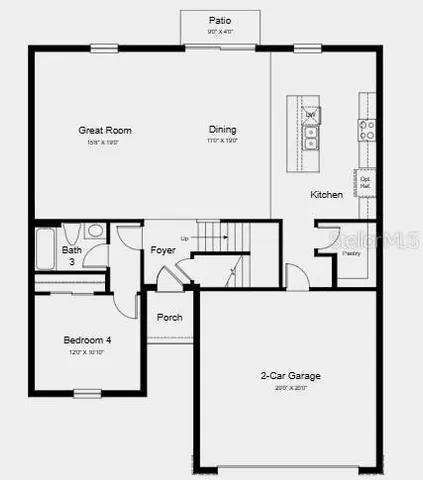 a kitchen with stainless steel appliances granite countertop a sink and a refrigerator