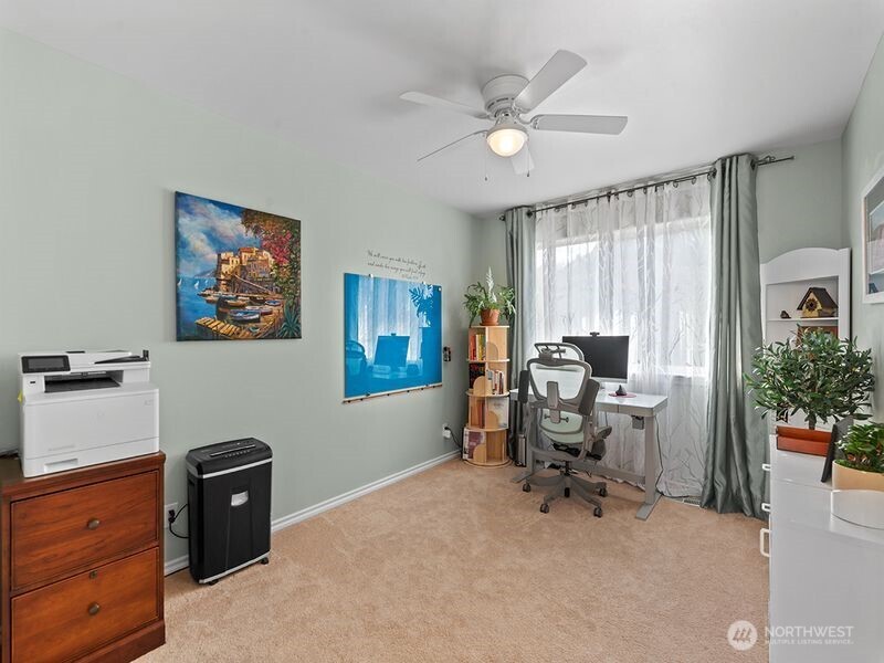 1504 Fuller Street Wenatchee, WA 98801 - Photo 23 of 38 a view of a workspace with furniture and a window