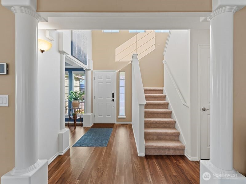 1504 Fuller Street Wenatchee, WA 98801 - Photo 3 of 38 a view of entryway with wooden floor and stairs