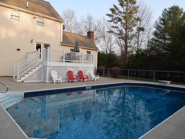 12 Azel Road Freetown, MA 02717 - Photo 27 of 30 a view of a swimming pool with a yard