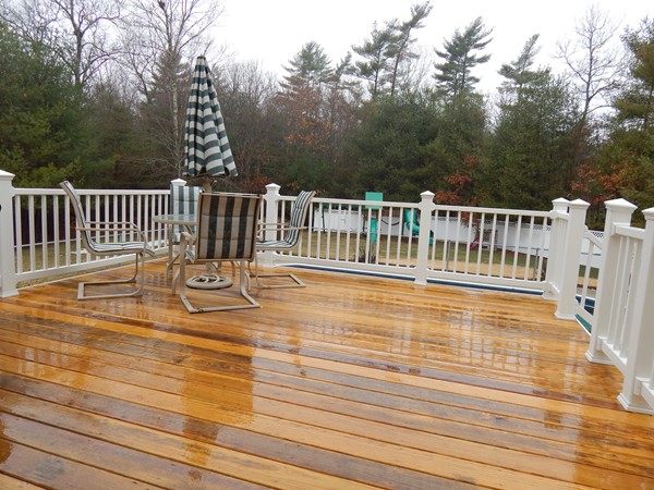 12 Azel Road Freetown, MA 02717 - Photo 28 of 30 a view of balcony with wooden floor and fence