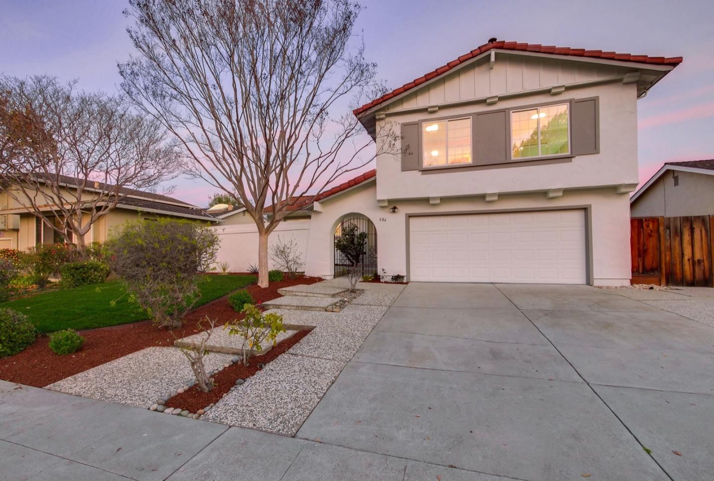 686 Thornapple Drive Sunnyvale, CA 94086 - Photo 2 of 83 a front view of a house with garden