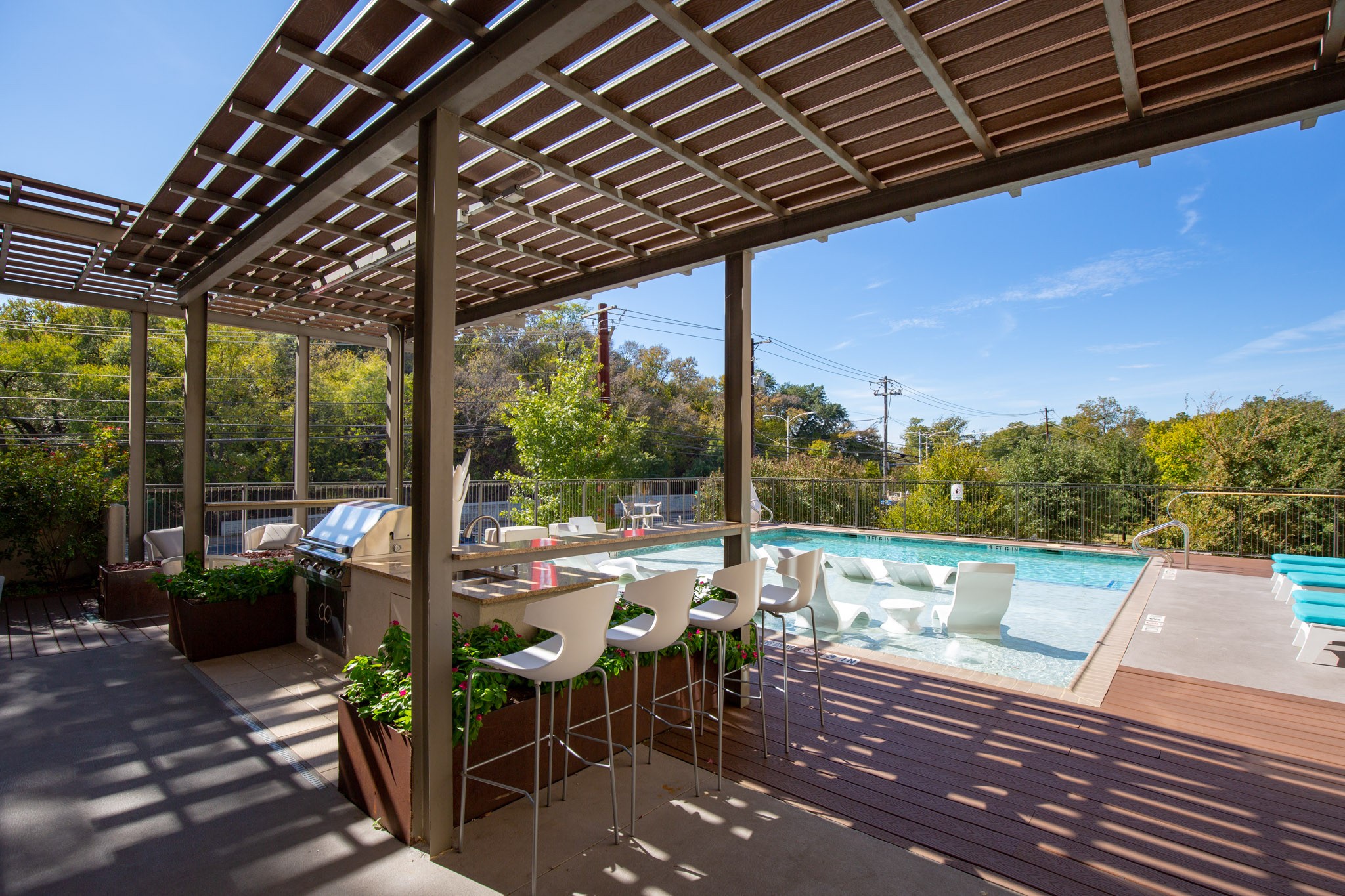 1900 Barton Springs Road, Unit 3038 Austin, TX 78704 - Photo 29 of 38 Patio at the community Pool
