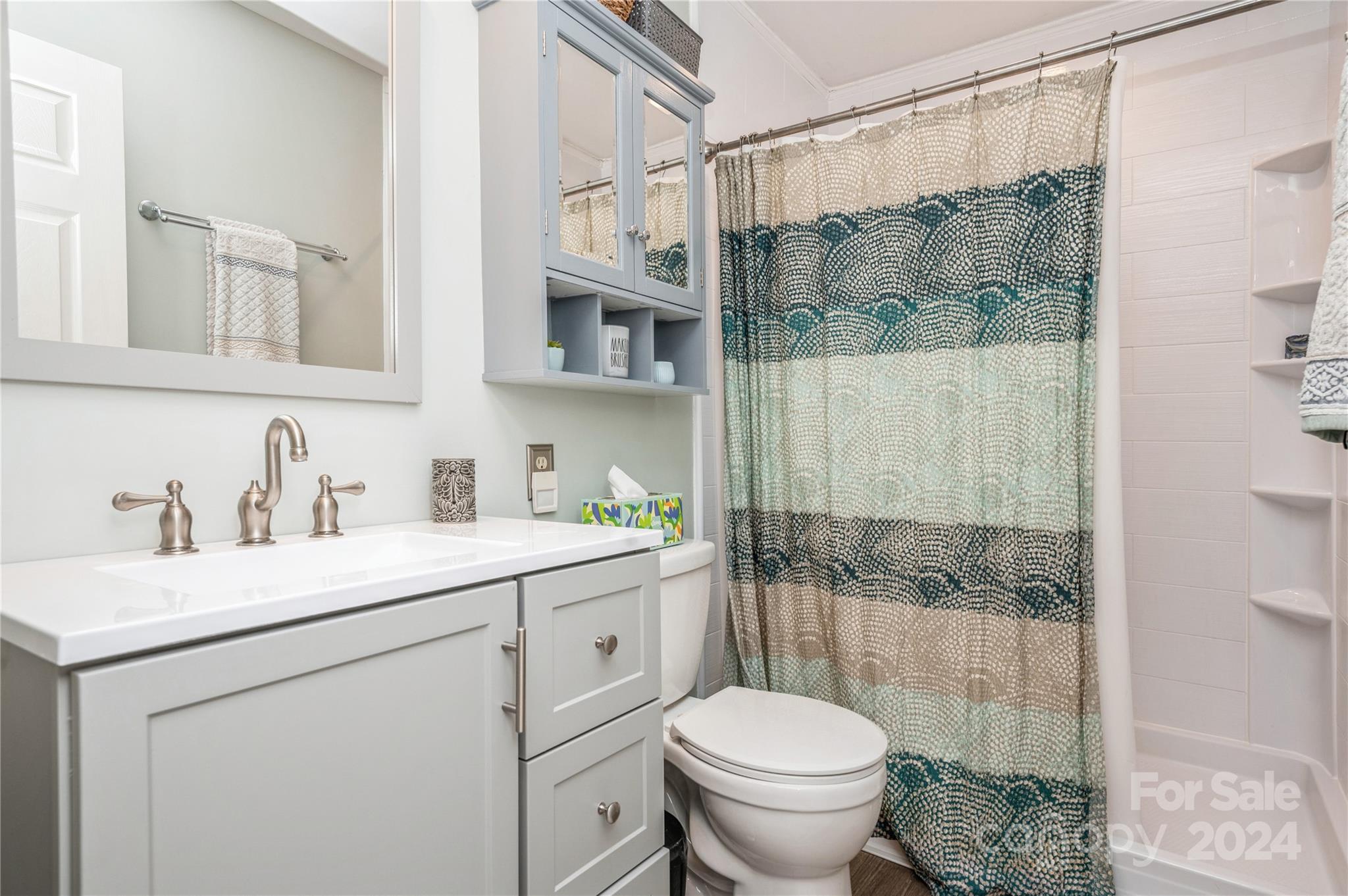4027 Rutherford Drive Charlotte, NC 28210 - Photo 23 of 48 a bathroom with a sink toilet and shower