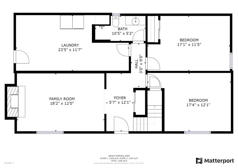 5828 Merriman Road Roanoke, VA 24018 - Photo 32 of 33 Merriman floor plan (entry level)