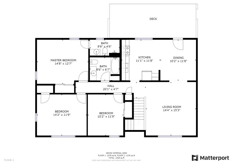 5828 Merriman Road Roanoke, VA 24018 - Photo 33 of 33 Merriman floor plan (upper level)