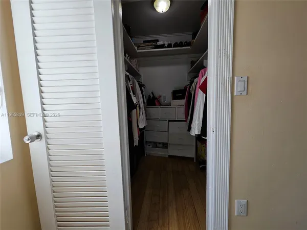 a view of walk in closet