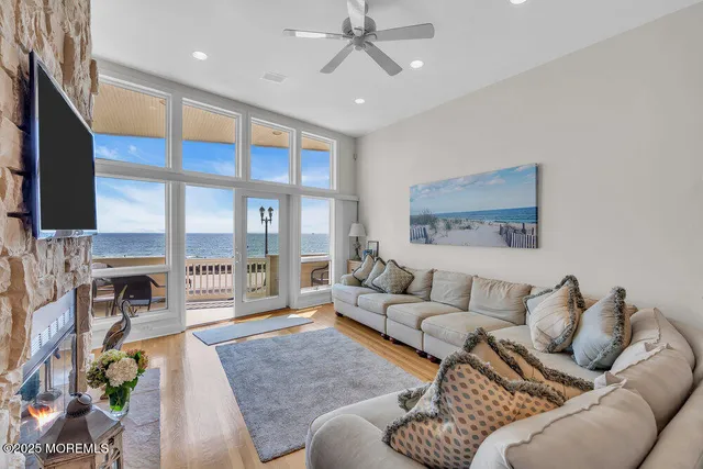 a living room with furniture or fireplace and a flat screen tv