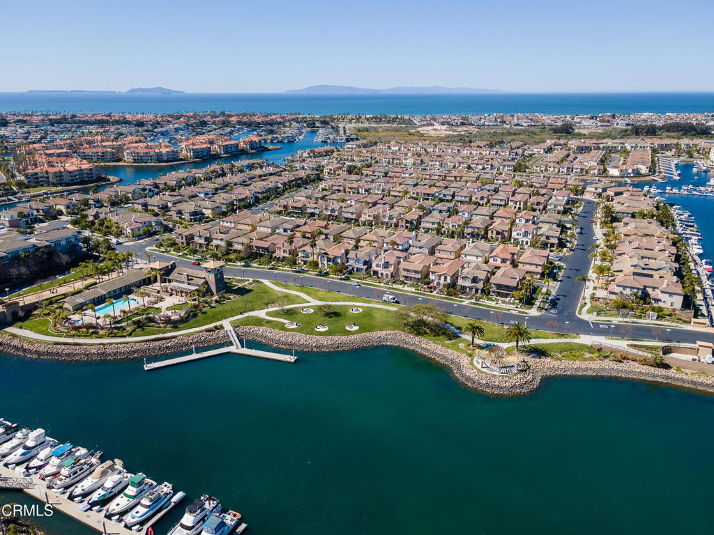 1424 Donegal Way Oxnard, CA 93035 - Photo 61 of 64 an aerial view of a house with a ocean view
