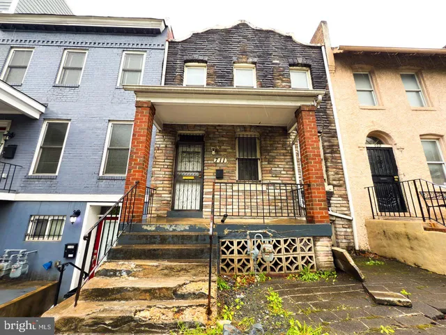 a front view of a house