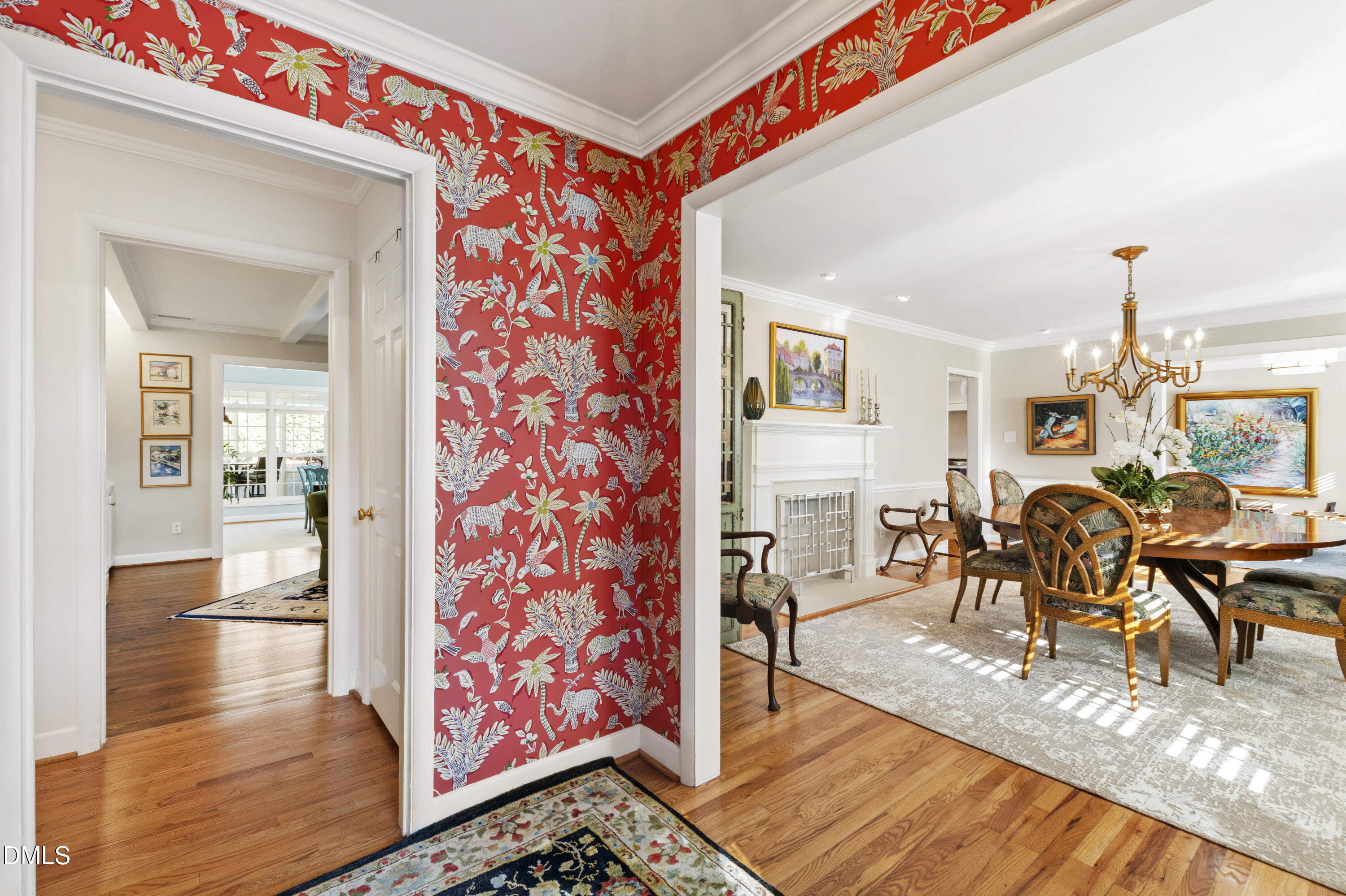 1304 Diehl Street Raleigh, NC 27608 - Photo 5 of 60 a living room with furniture and wooden floor