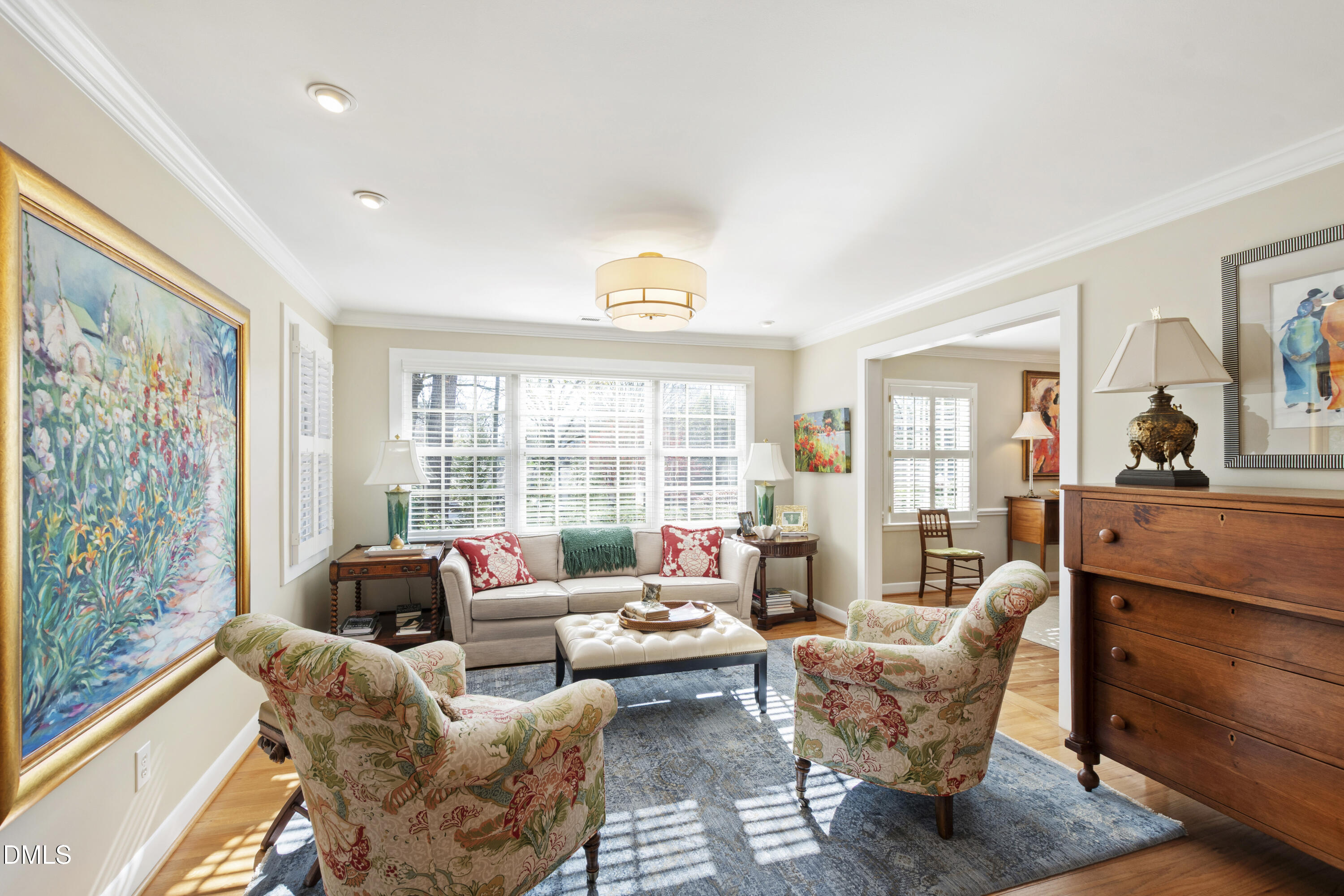 1304 Diehl Street Raleigh, NC 27608 - Photo 10 of 60 a living room with furniture and a large window