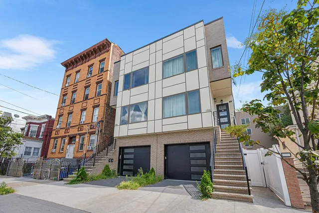 a front view of a building