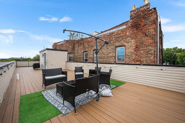 a outdoor living space with patio furniture