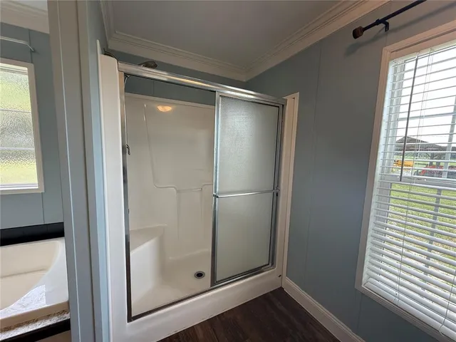 a view of a room with racks