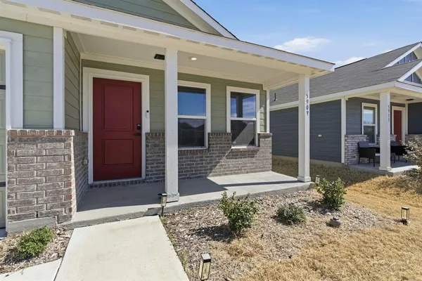 front view of a house with a outdoor space
