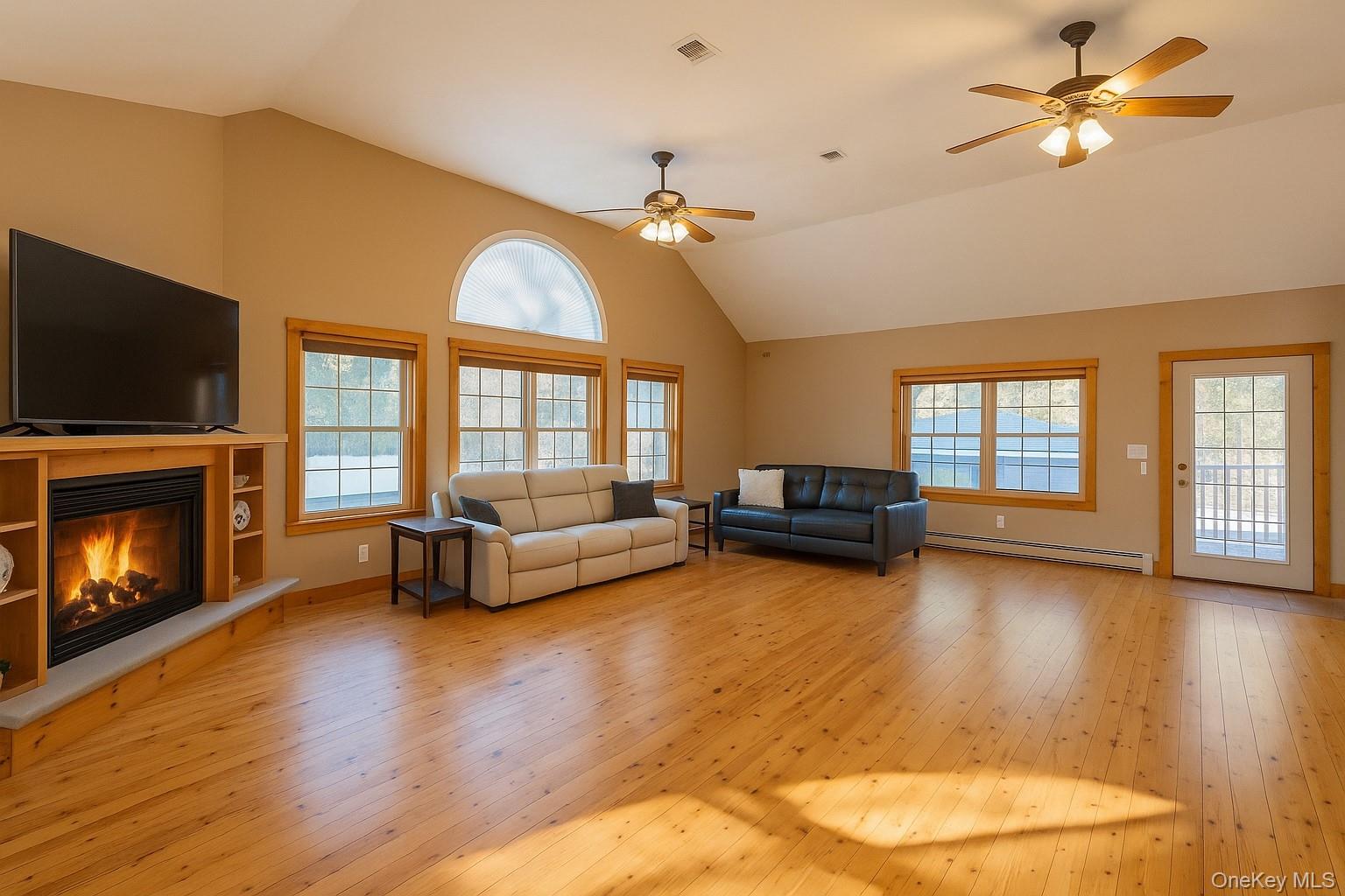 109 3rd Street Godeffroy, NY 12729 - Photo 15 of 16 a living room with furniture fireplace and flat screen tv
