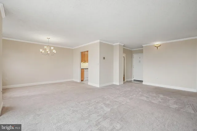 a view of an empty room