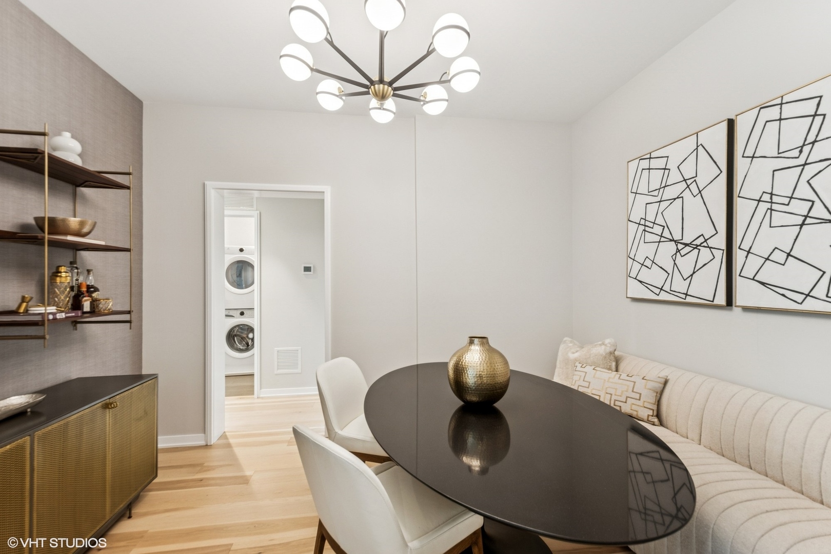 1400 West Monroe Street, Unit 4F Chicago, IL 60607 - Photo 11 of 22 a living room with furniture and wooden floor