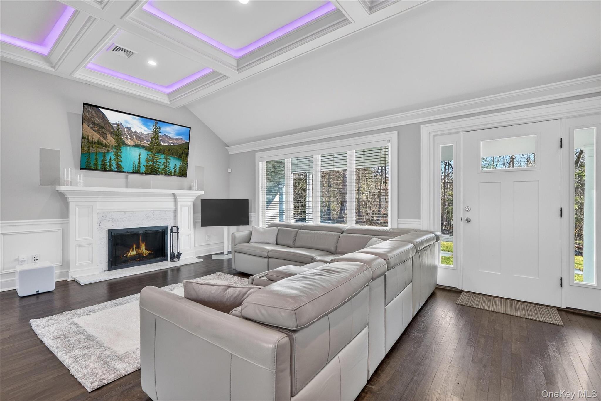 200 South Bedford Road Chappaqua, NY 10514 - Photo 12 of 38 a living room with furniture and a fireplace