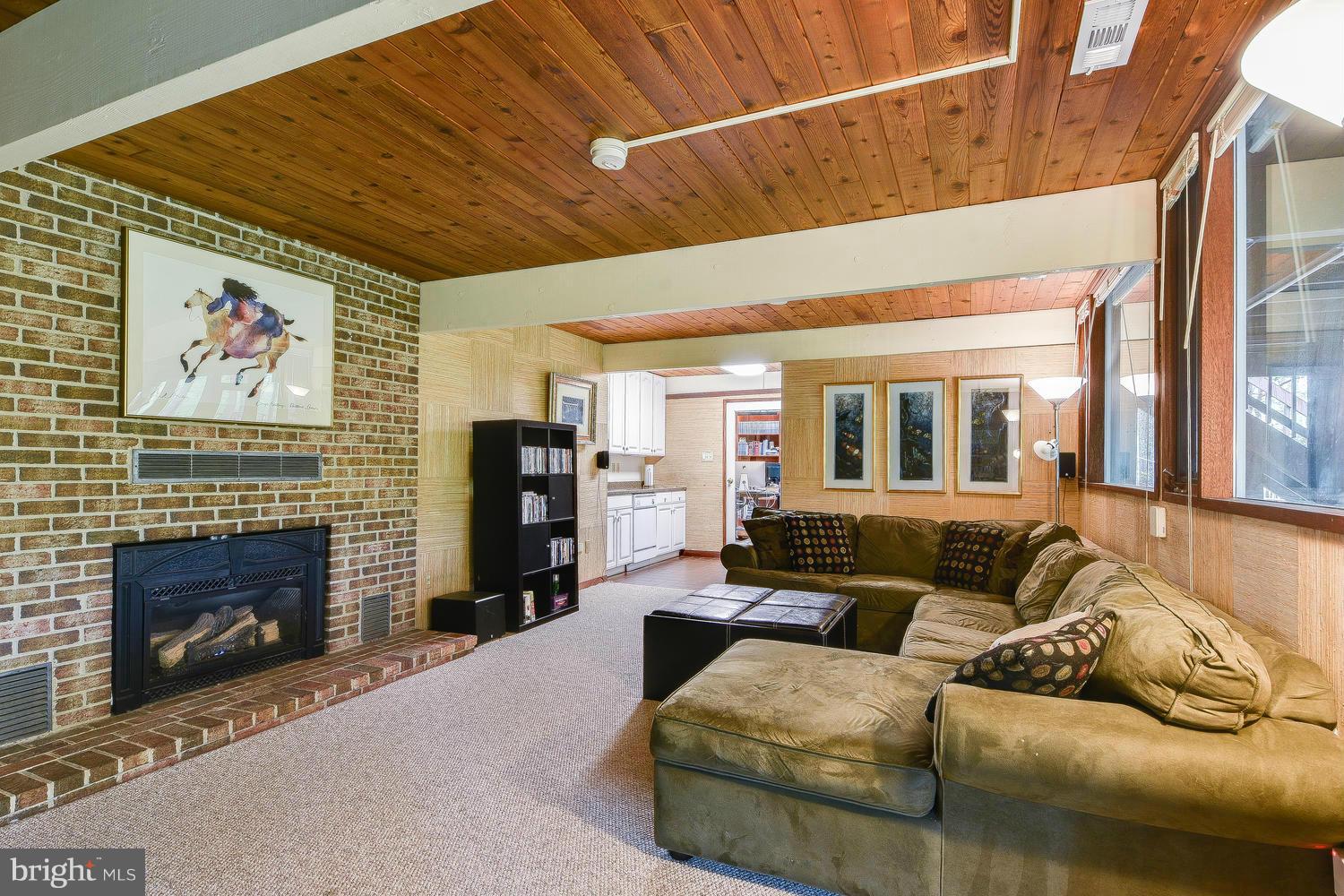 2004 Rebecca Court Silver Spring, MD 20906 - Photo 19 of 30 a living room with furniture a flat screen tv and a fireplace