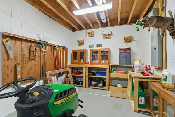 a view of storage and utility room