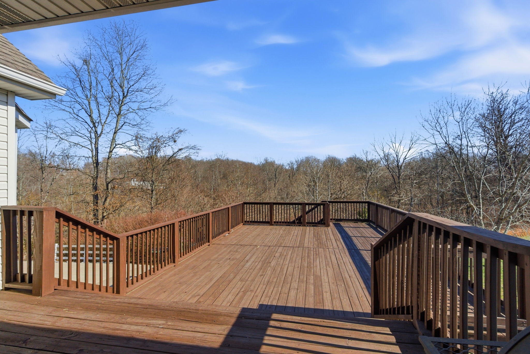 4357 Airport Road Springfield, TN 37172 - Photo 34 of 49 a view of a balcony with wooden fence and floor
