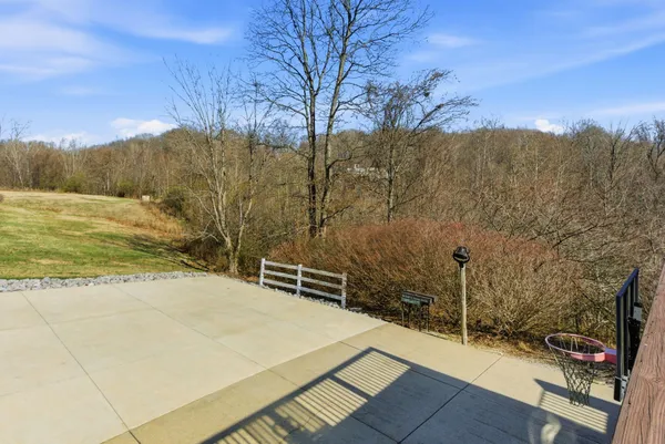a view of a door and a window