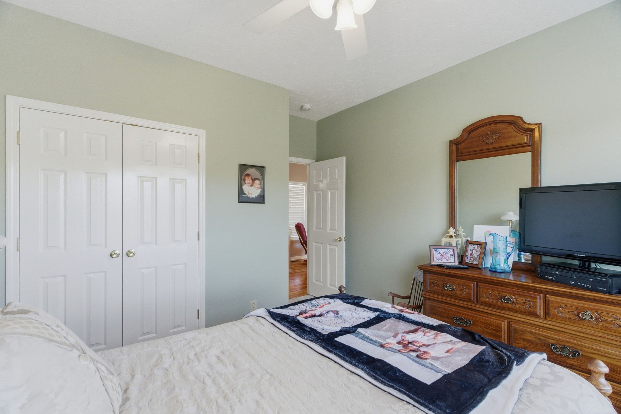 4357 Airport Road Springfield, TN 37172 - Photo 10 of 49 a bedroom with a bed and a flat screen tv