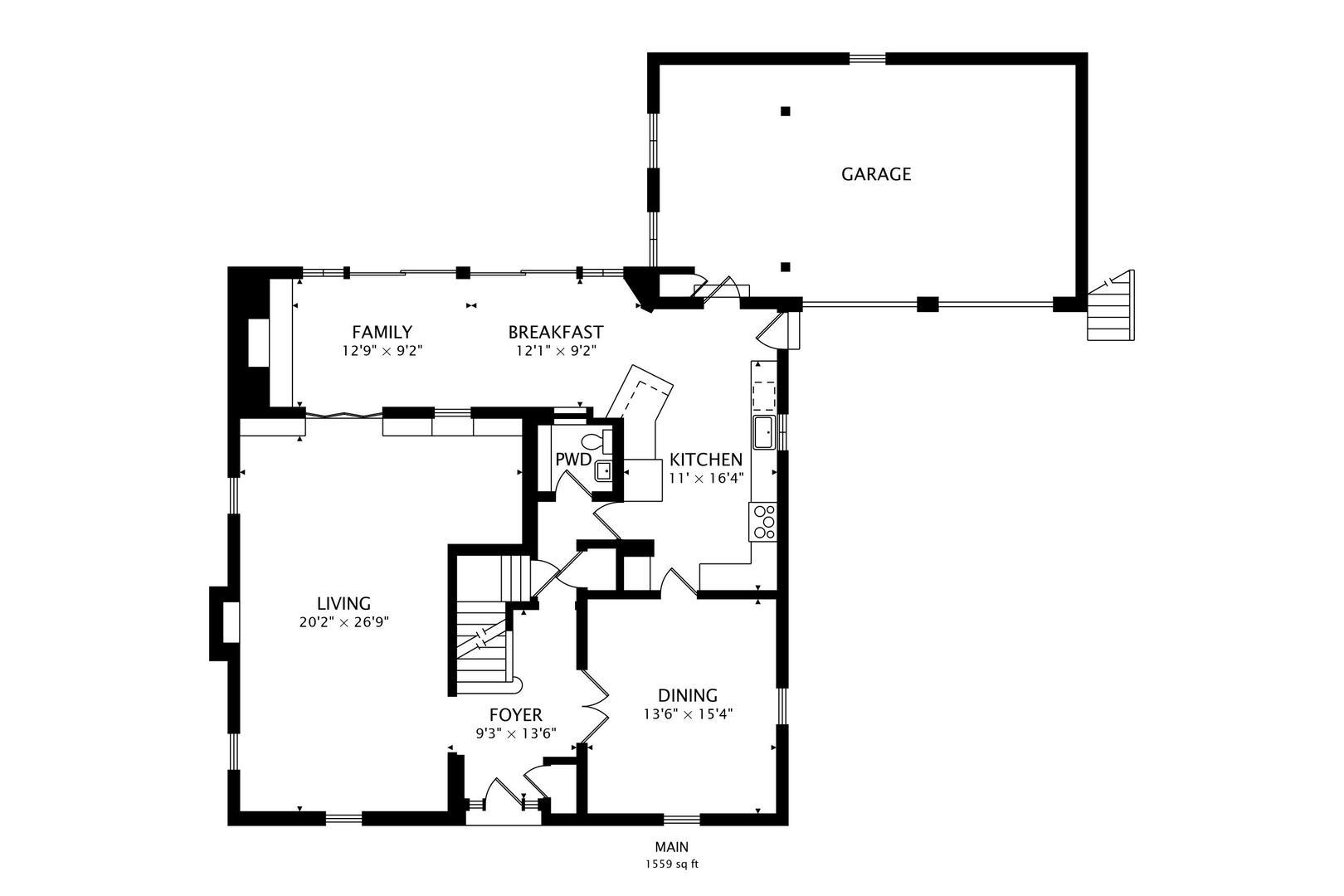 909 Locust Road Wilmette, IL 60091 - Photo 43 of 45 a picture of a floor plan