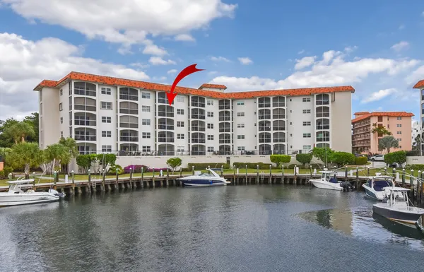 a view of building with lake view